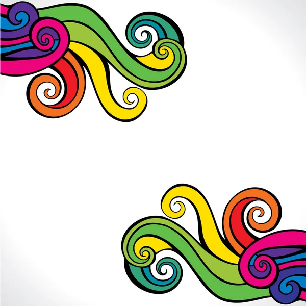 Colorful swirl background — Stock Vector