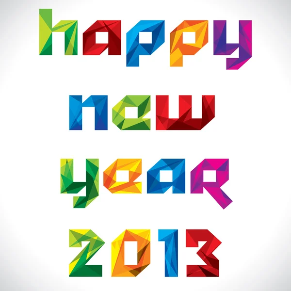 Feliz año nuevo 2013 diseño creativo — Vector de stock