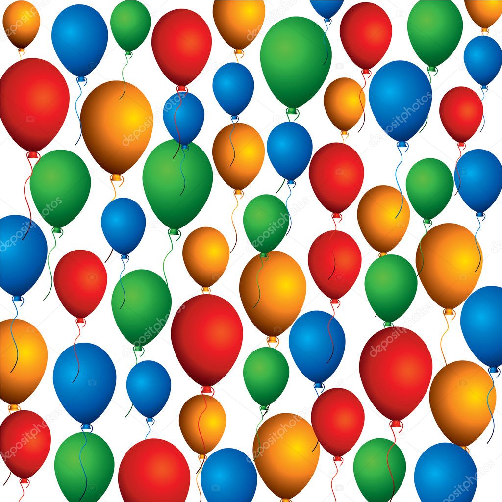 Colorful balloon background pattern