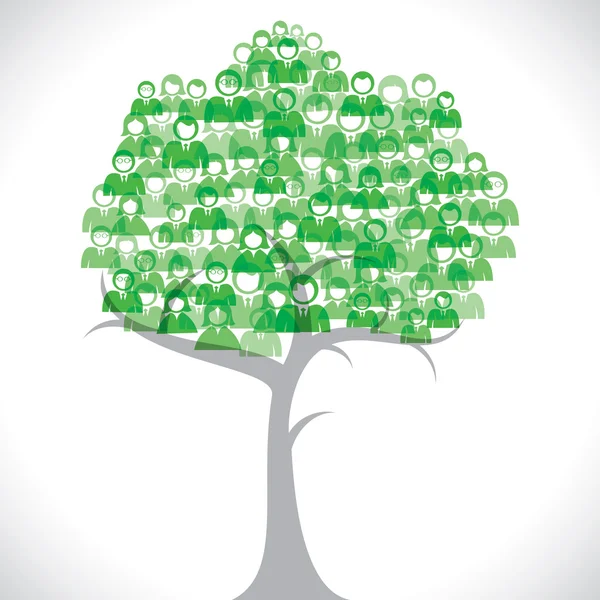 Árvore de grupo — Vetor de Stock