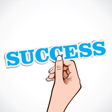 başarı el stok vector kelime