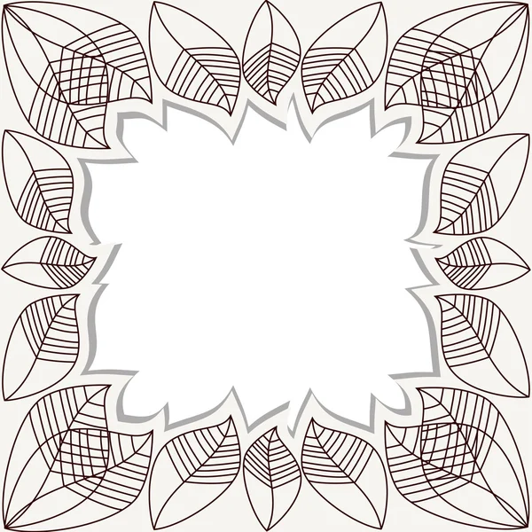 Cadre floral vecteur de stock — Image vectorielle