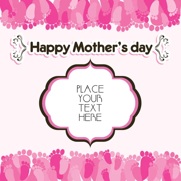 Happy mother's day card — Stock Vector