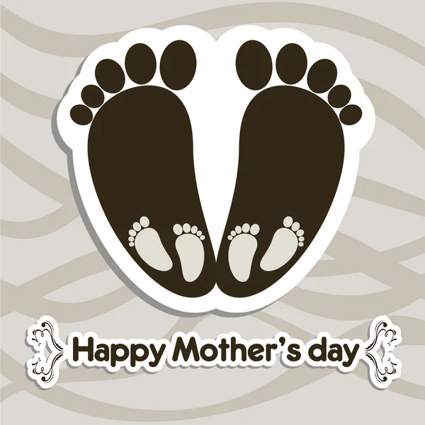 Happy mother's day card — Stock Vector