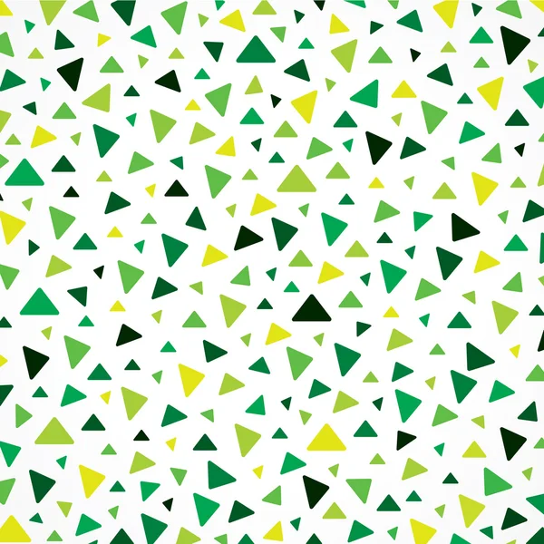 Small green triangle vector background — Stock Vector