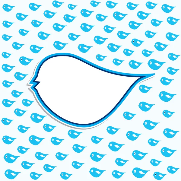 Tweet diseño de aves con el vector de stock de engranajes Gráficos vectoriales