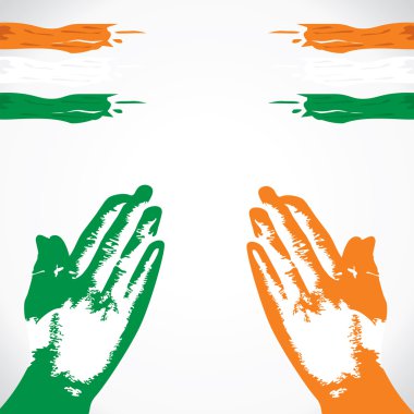 soyut renkli el senedi vektör