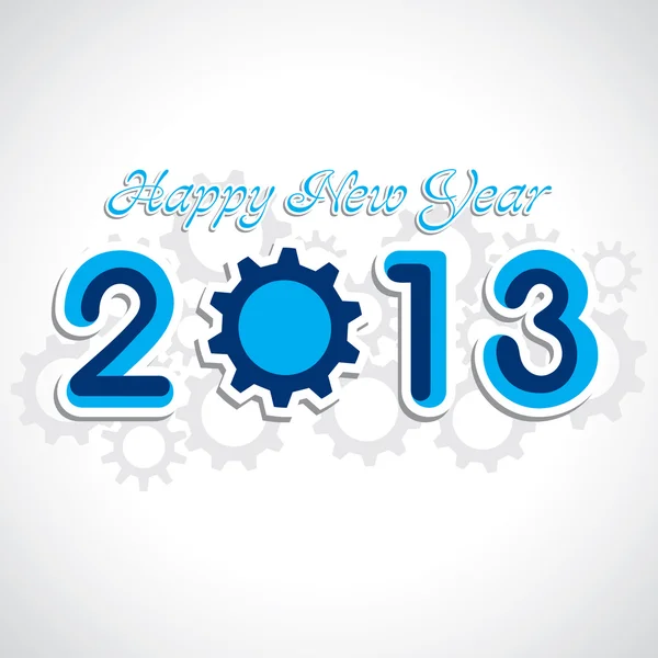 Carte de voeux du Nouvel An 2013 — Image vectorielle