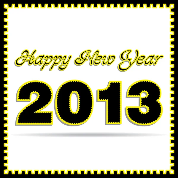Tarjeta de felicitación de Año Nuevo, 2013 — Vector de stock