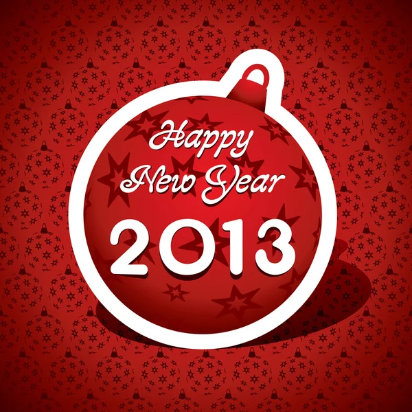 Tarjeta de felicitación de Año Nuevo, 2013 — Archivo Imágenes Vectoriales