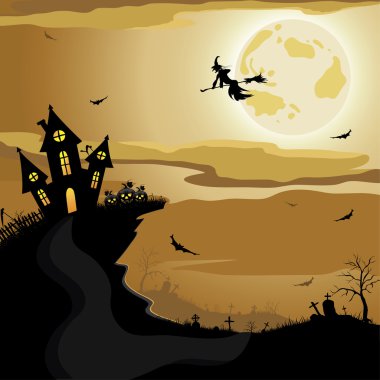 Halloween gece arka plan