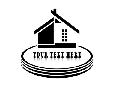 beyaz zemin üzerinde ev vektör çizim