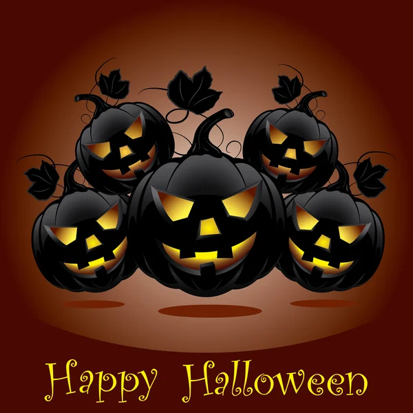 Calabazas de Halloween — Vector de stock