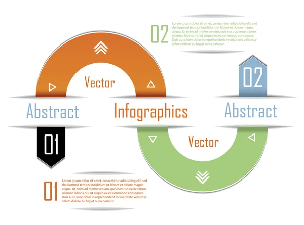 Modern infographics şablonu. iş için tasarım. vektör illus — Stok Vektör
