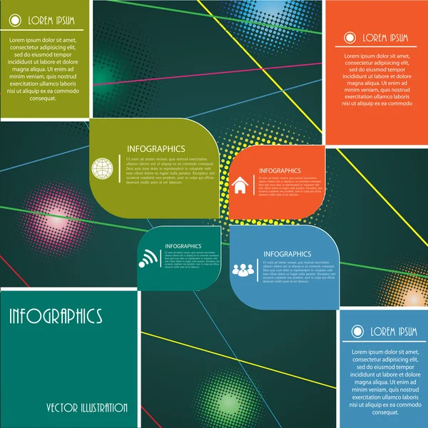 Diseño moderno para negocios. Ilustración vectorial — Vector de stock