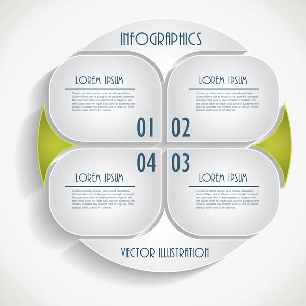 Abstrakte Infografik. Geschäftsvorlage. Vektorillustration — Stockvektor