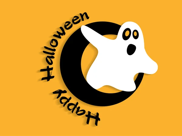 Abstracte achtergrond voor halloween met ghost — Stockvector