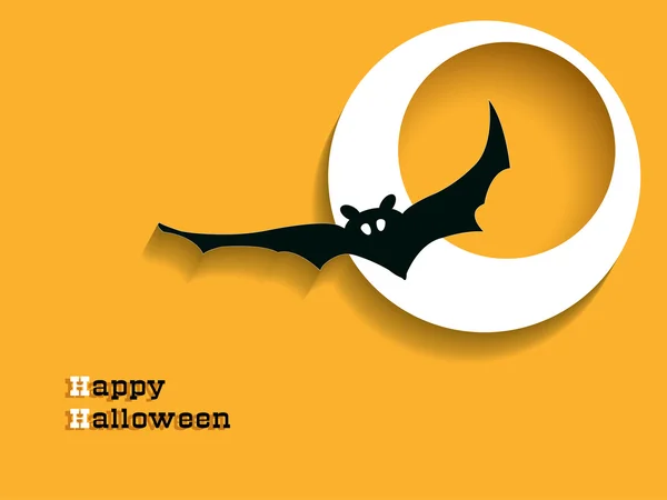 Abstracte achtergrond voor halloween met bat — Stockvector