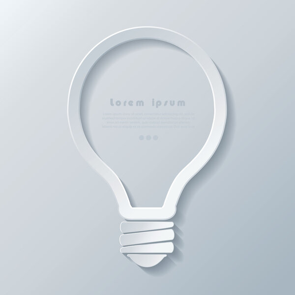Modern idea lightbulb icon banner template can be used for your