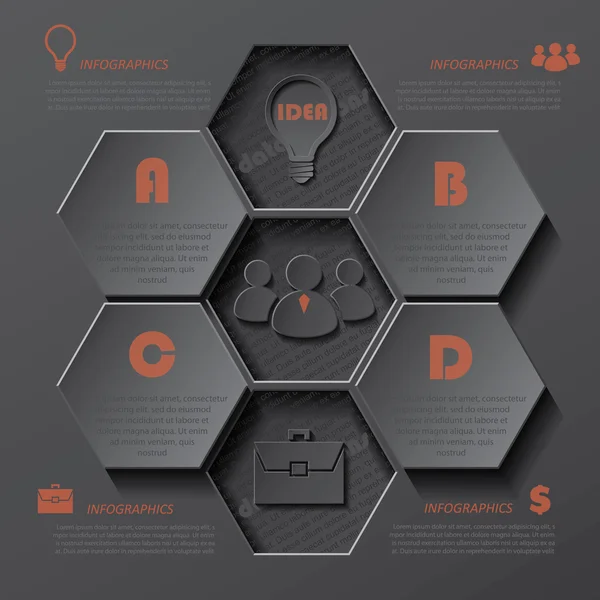 Modernes Design von Vorlagen-Infografiken für Ihr Unternehmen — Stockvektor
