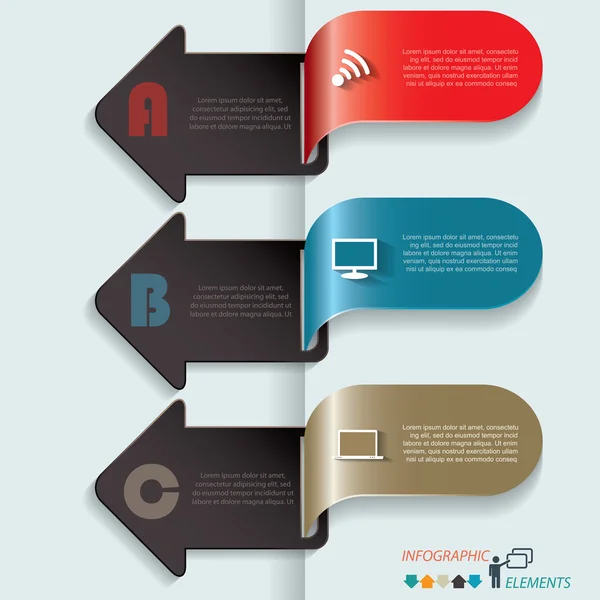 Diseño moderno de infografías de presentación empresarial de plantillas vectoriales — Archivo Imágenes Vectoriales