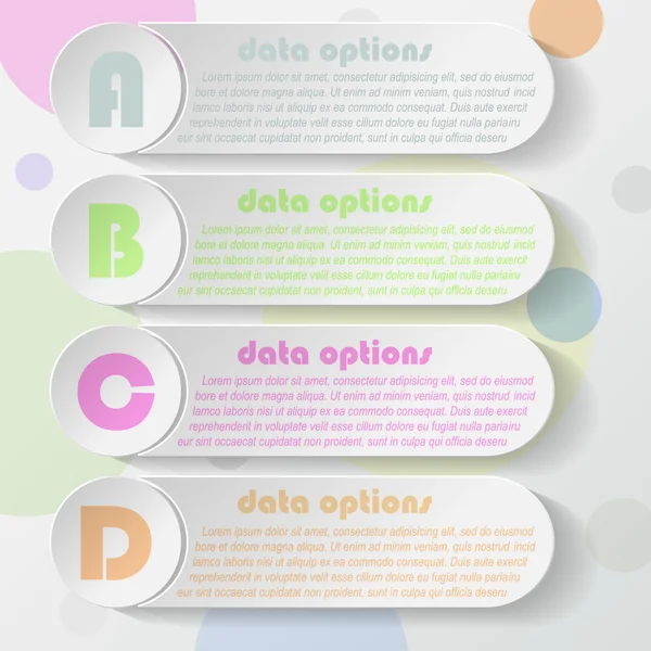 Design de modelo infográfico vetorial moderno para o seu negócio pres — Vetor de Stock