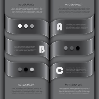 iş presentatio için modern Infographic şablon tasarımı