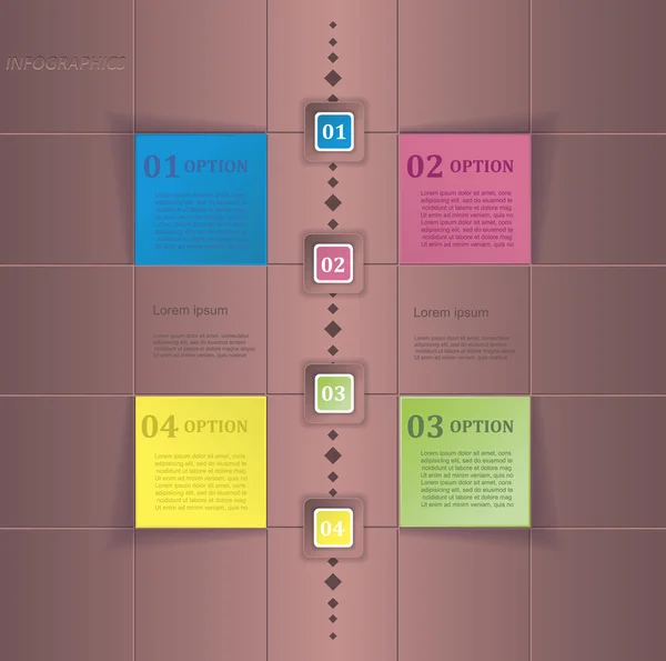 Modern vektör Infographic kalıp çizmek için iş pres — Stok Vektör