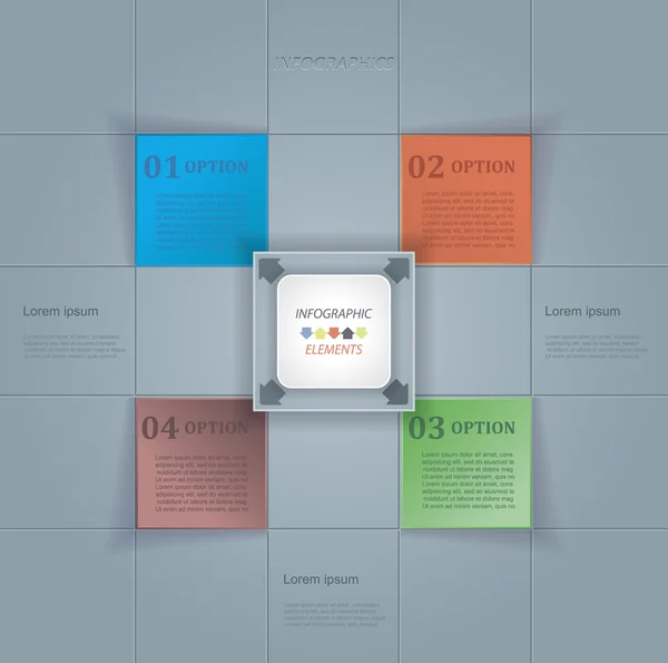 Diseño moderno de plantillas de infografía vectorial para su negocio — Archivo Imágenes Vectoriales