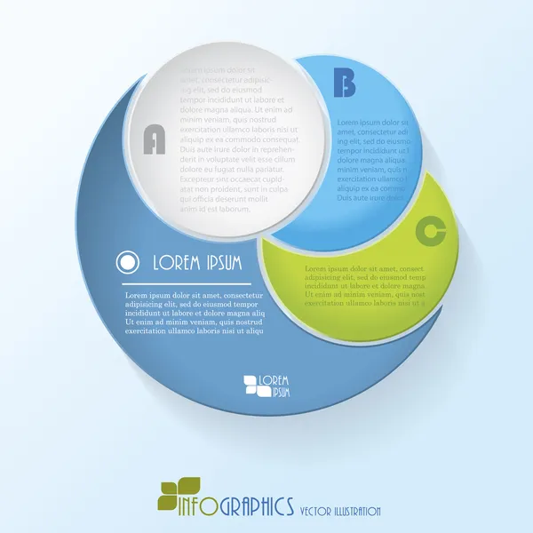 Modern vector infographics template (can be used for your web de — Stock Vector
