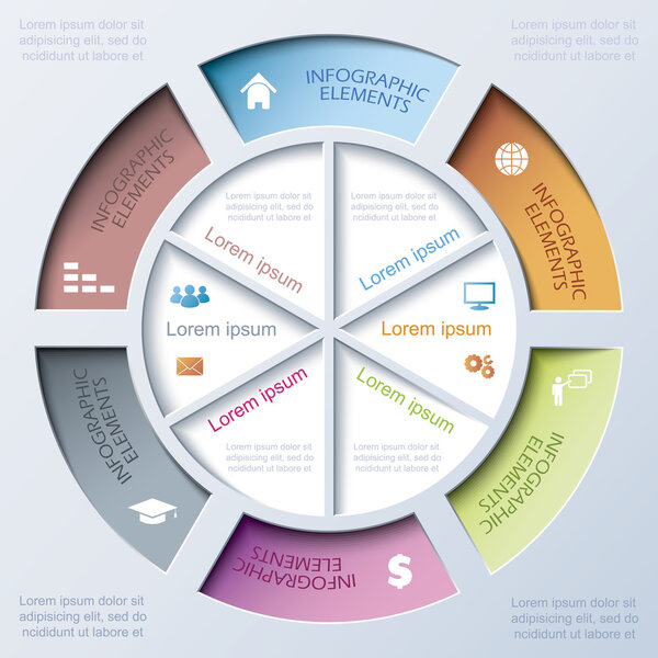 Modern template for business project or presentation design