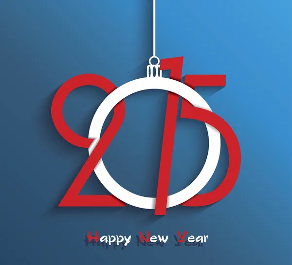 Mutlu yeni yıl 2015 tebrik kartı tasarımı Telifsiz Stok Vektörler