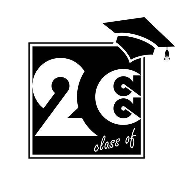 2022 Classe Avec Plafond Graduation Couverture Carte Pour Graduation 2022 — Image vectorielle