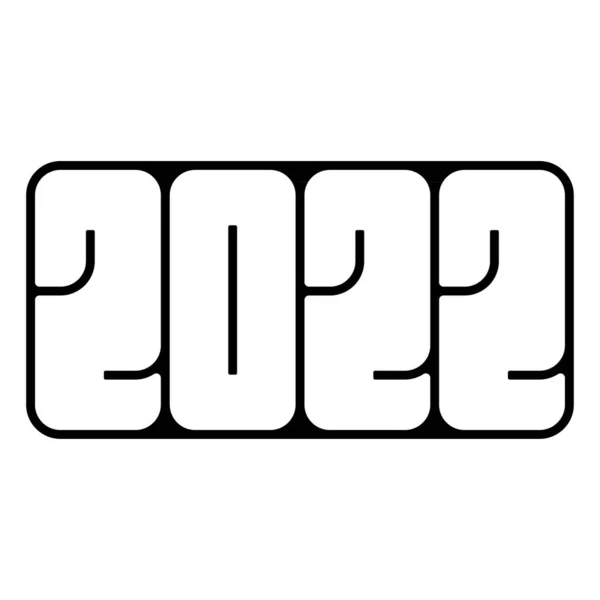 2022 Design Texto Capa Cartão Para 2022 Design Criativo Para —  Vetores de Stock