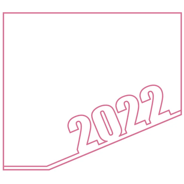 2022 Textgestaltung Kartencover Für 2022 Kreative Gestaltung Für Ihre Glückwunschkarte — Stockvektor