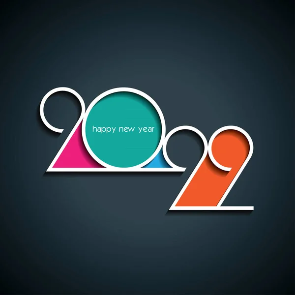 2022 Diseño Creativo Cubierta Tarjeta Para 2022 Diseño Para Tarjeta — Archivo Imágenes Vectoriales