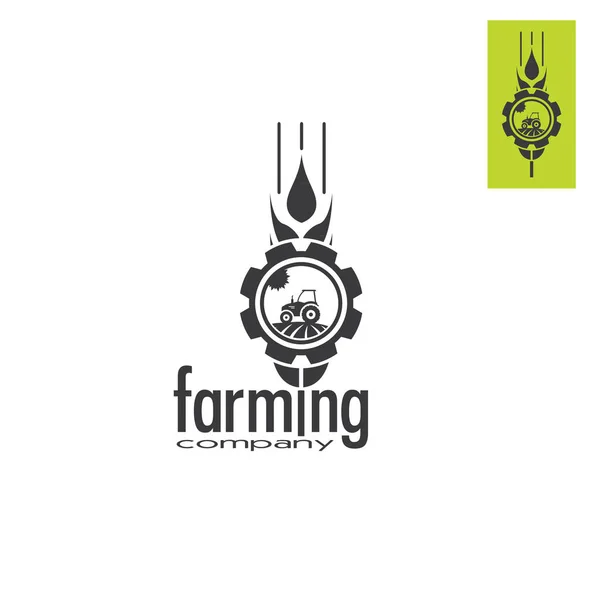 Projeto Ícone Empresa Agrícola Sinal Símbolo Projeto Logotipo Para Empresa —  Vetores de Stock