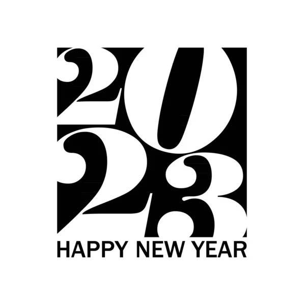 2023 Mutlu yıllar vektör geçmişi. 2023 sayılı tebrik kartı, takvim, davetiye, broşür ve poster için yaratıcı tasarım kapağı 