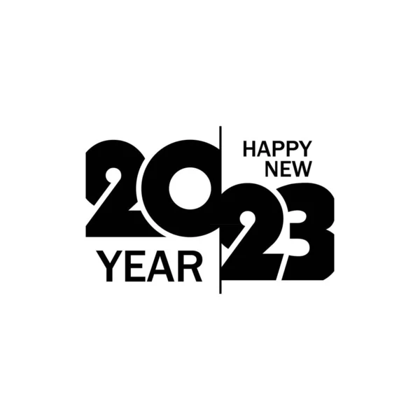 2023 Feliz Año Nuevo Cubierta Tarjeta Para 2023 Diseño Creativo — Archivo Imágenes Vectoriales