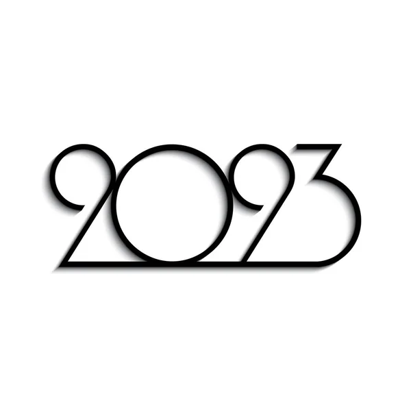 2023 Disegno Copertina Del Calendario 2023 Disegno Creativo Sfondo Bianco — Vettoriale Stock