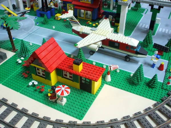 Exposición de Lego Fotos de stock