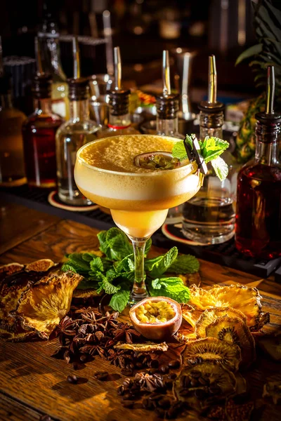 Alcoholische Cocktail Pornostarmartini Bar — Stockfoto