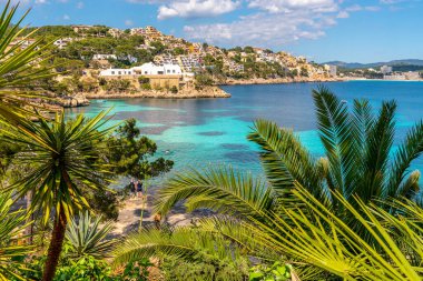 Mallorca Adası. Plaj Cala Fornells
