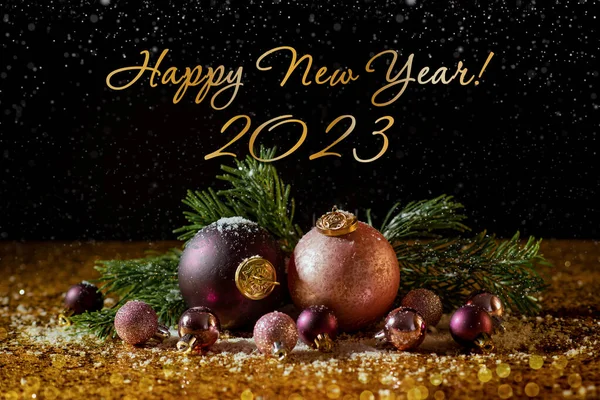 Feliz Navidad Feliz Año Nuevo 2023 — Foto de Stock