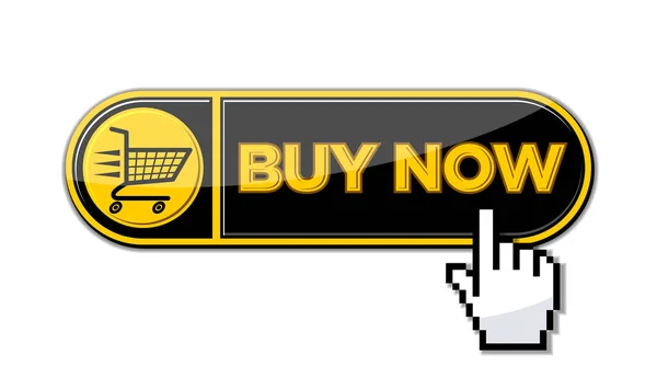 Buy Now Click Button Here Online Shopping Template Vector Transparent —  Vetores de Stock