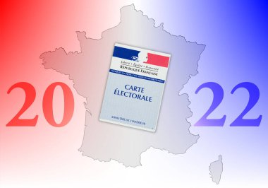 2022 Fransa cumhurbaşkanlığı seçimleri illüstrasyonu