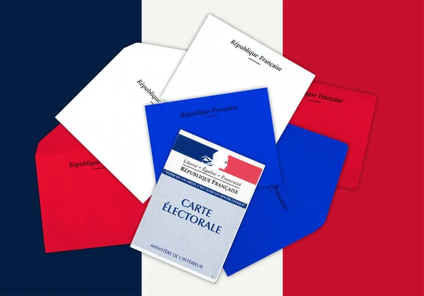 Εικονογράφηση Για Τις Γαλλικές Προεδρικές Εκλογές 2022 — Φωτογραφία Αρχείου