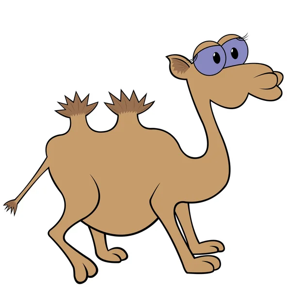 Camel Cartoon Vector Illustration — Stock Vector