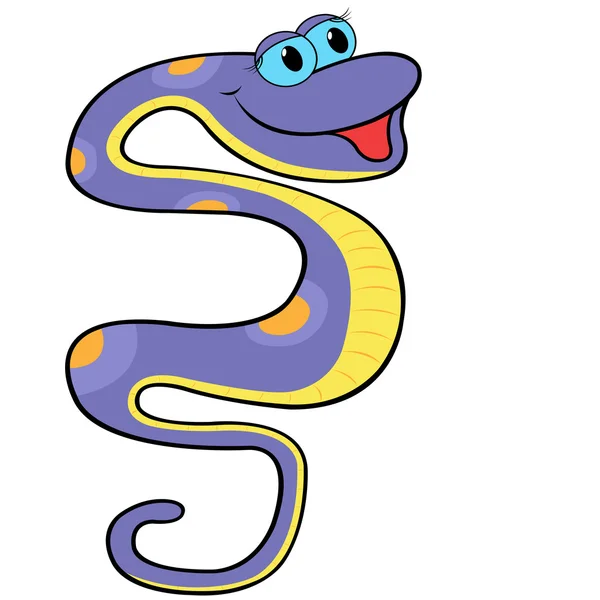 Boa cartoon vectorillustratie — Stockvector