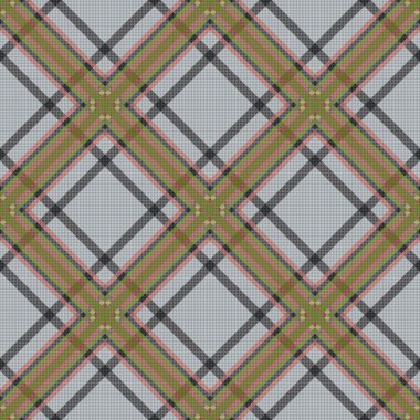 çapraz tartan kahverengi ve gri kumaş sorunsuz doku 